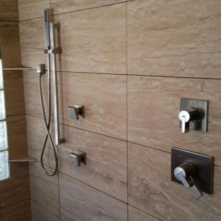 Shower fixture installation for Water Heater Replacement in Erwin